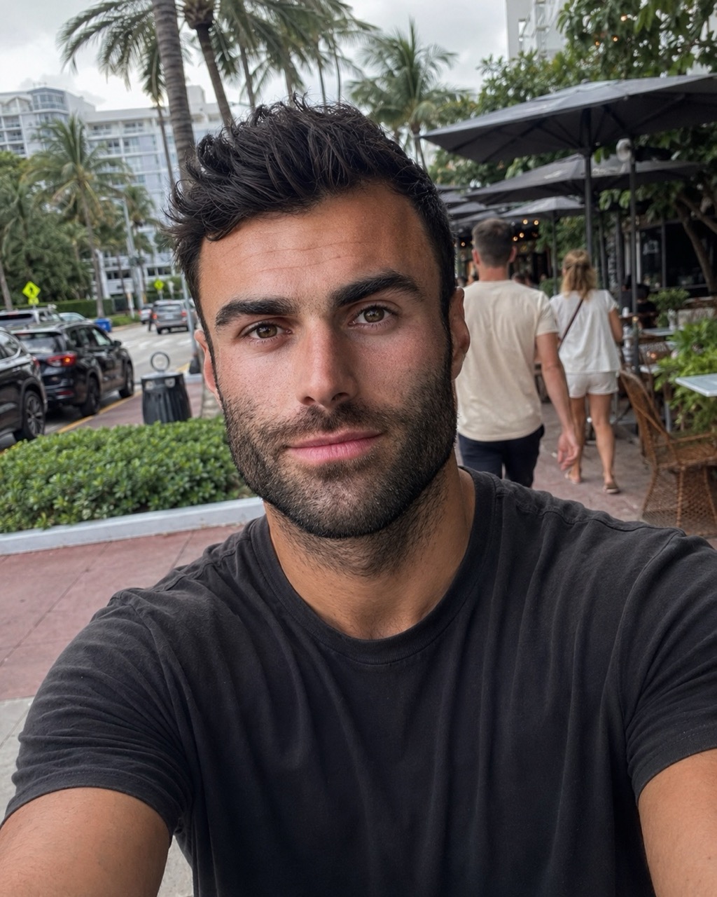 Original casual selfie used as the source photo